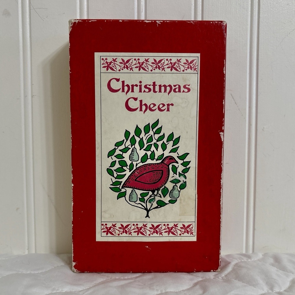 Vintage Peter Pauper Press Christmas Cheer 3 Book Box Set Recipes Prayers Drinks